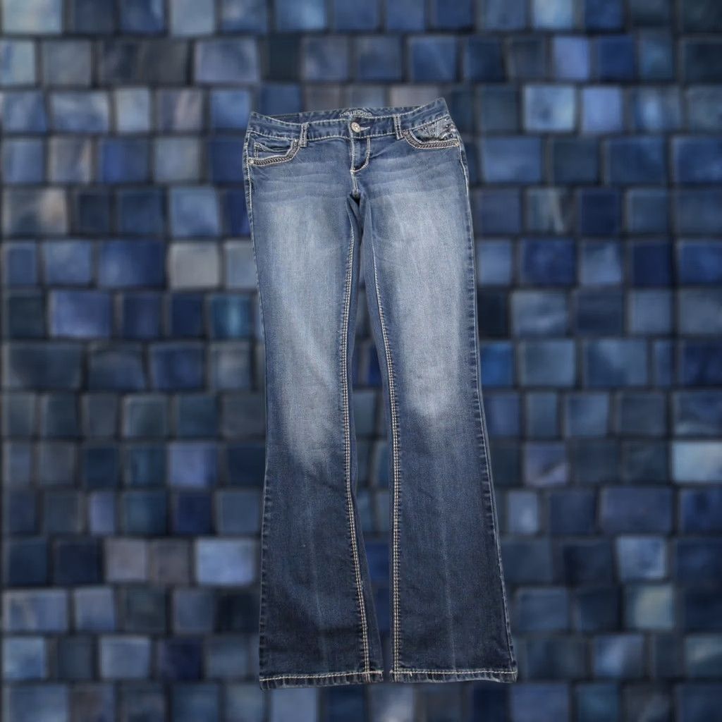 Vintage Maurices Womens Bootcut Jeans 5-Pocket Stretch Denim Size 2 Medium Wash blue Regular Womens Size 26" / US 2 / IT 38 - 1 Thumbnail