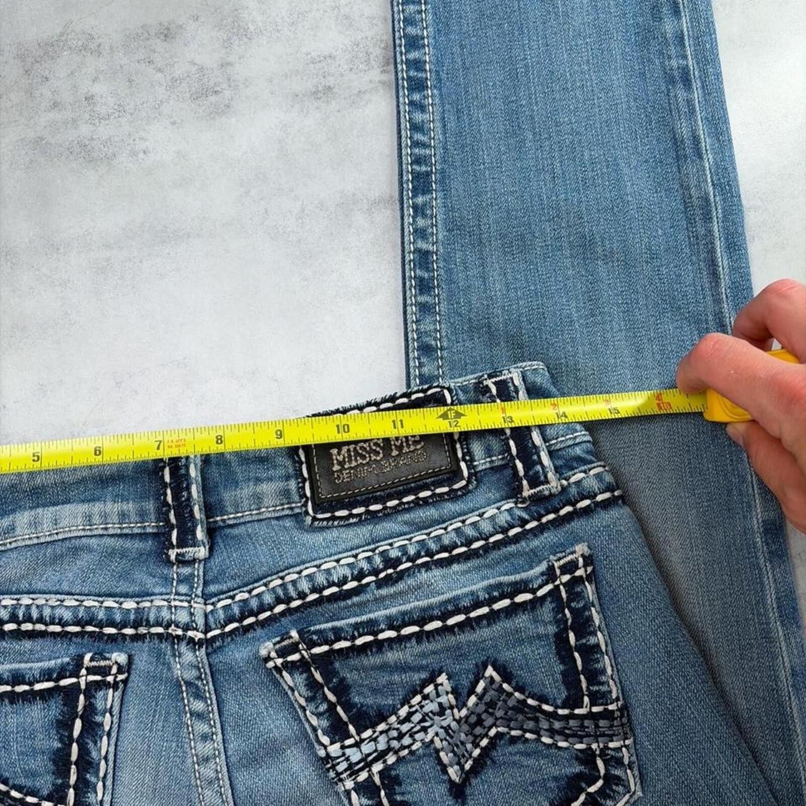 Other Y2K Light Wash Miss Me Grunge Skinny Denim Jeans Size 30" / US 8 / IT 44 - 5 Thumbnail