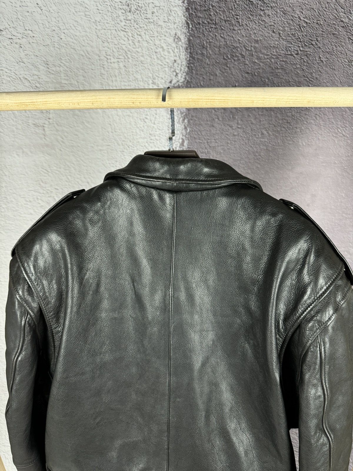 Vintage Mavip Leder Vintage Motorcycle Heavy Leather Black jacket Size US XXL / EU 58 / 5 - 17 Thumbnail