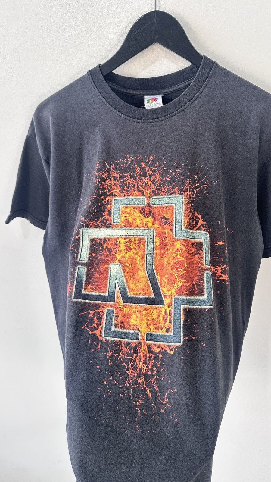 Other Rammstein Logo Fire Graphic T-Shirt Y2K Band Merch Faded L Size US L / EU 52-54 / 3 - 5 Thumbnail
