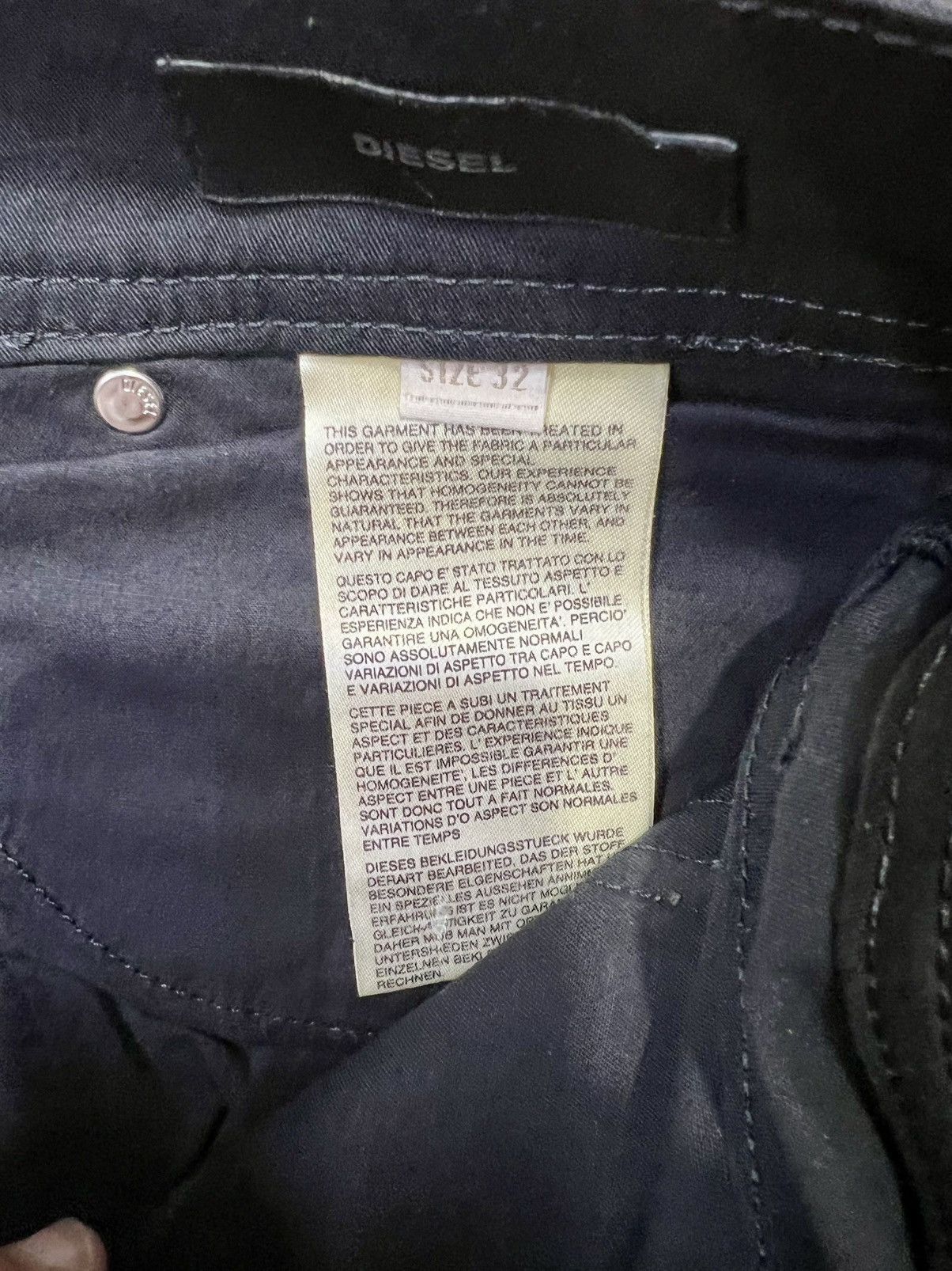 Diesel Diesel fabric+leather pant size 32 Size US 32 / EU 48 - 8 Thumbnail