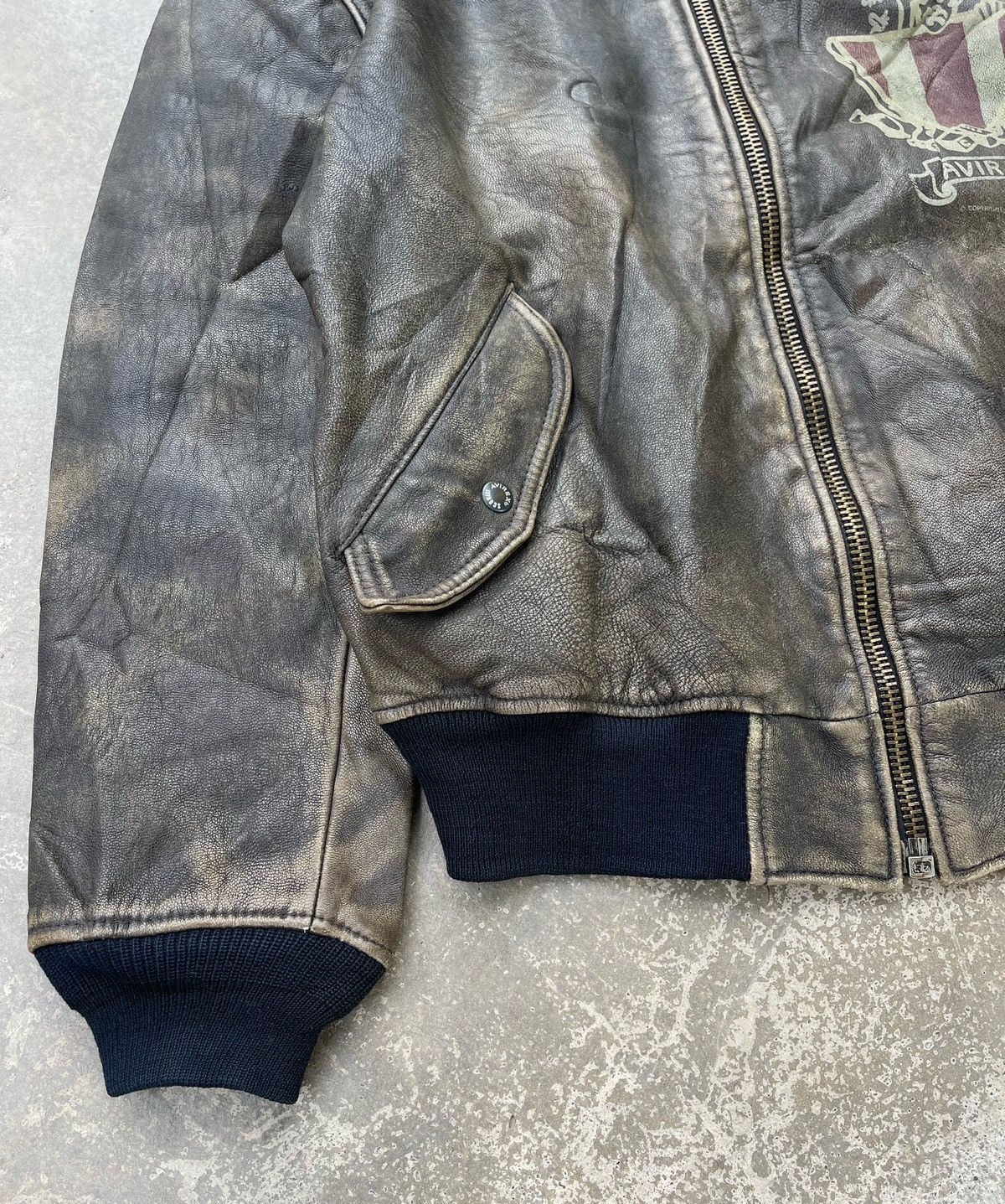 Avirex 🔥Vintage 80's Avirex Goat Skin Flight Bomber Leather Jacket Size US S / EU 44-46 / 1 - 5 Thumbnail
