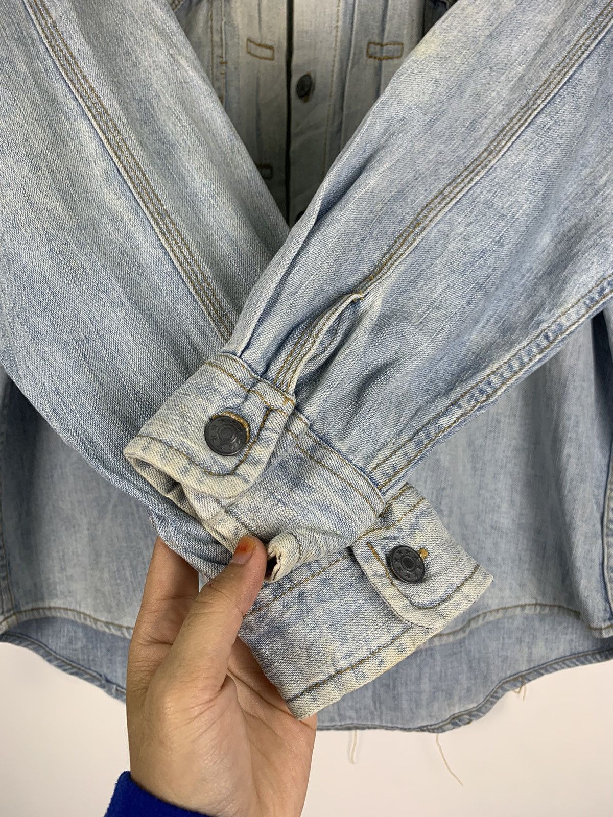Japanese Brand × Vintage Vintage Japanese Denim Jacket Size US L / EU 52-54 / 3 - 12 Thumbnail