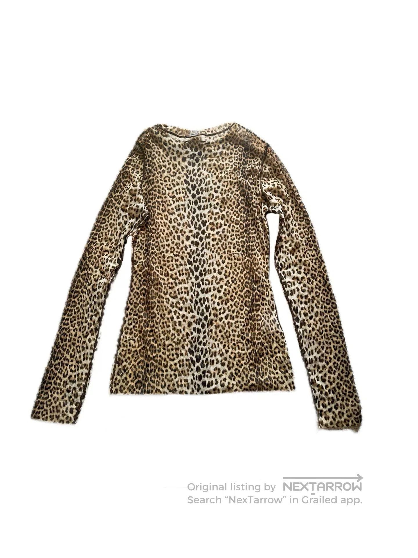 Jean Paul Gaultier Jean Paul Gaultier Leopard Mesh Tattoo Top. Size M / US 6-8 / IT 42-44 - 2 Thumbnail