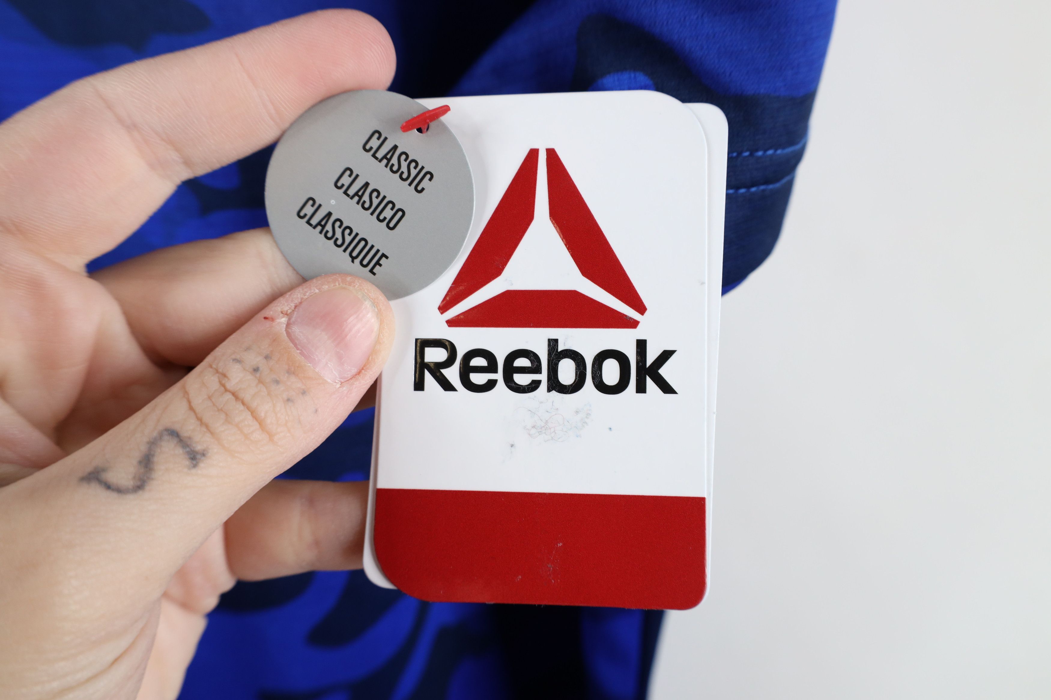 Reebok × Vintage New Reebok Crossfit Camouflage Short Sleeve Polo Shirt Blue Size US L / EU 52-54 / 3 - 5 Thumbnail