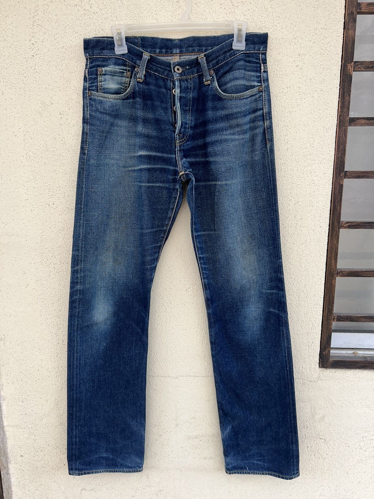 Vintage Vintage AKATSUKI Japan Faded Blue Denim Selvedge Jeans Size US 30 / EU 46 - 6 Thumbnail