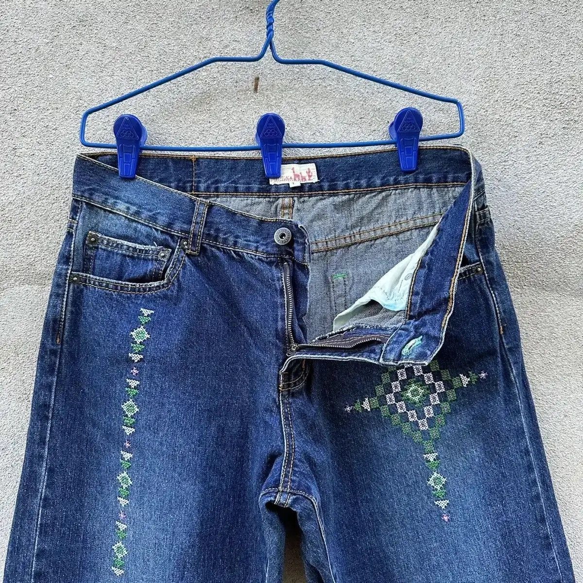 Art Comes First LIMITED DESIGN‼️TITICACA JEAN NAVAJO EMBROIDERY VINTAGE PANT Size US 32 / EU 48 - 8 Thumbnail