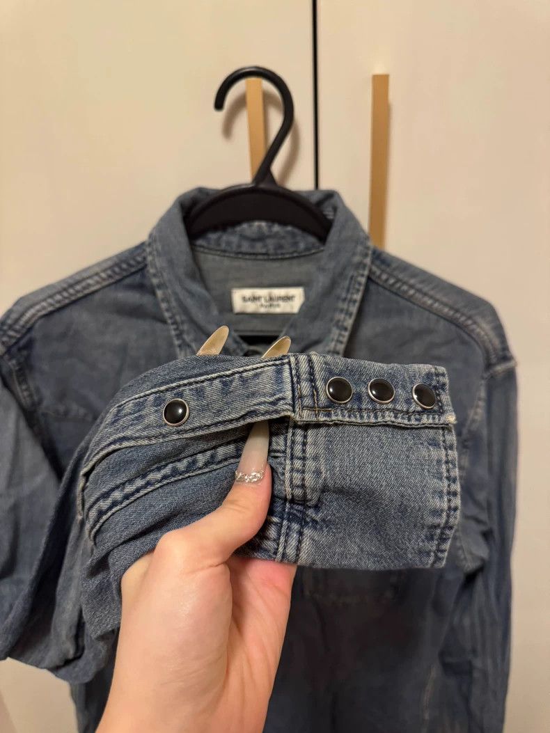 Saint Laurent Paris Saint Laurent Paris Solid single-breasted long-sleeved shir Size US XS / EU 42 / 0 - 3 Thumbnail