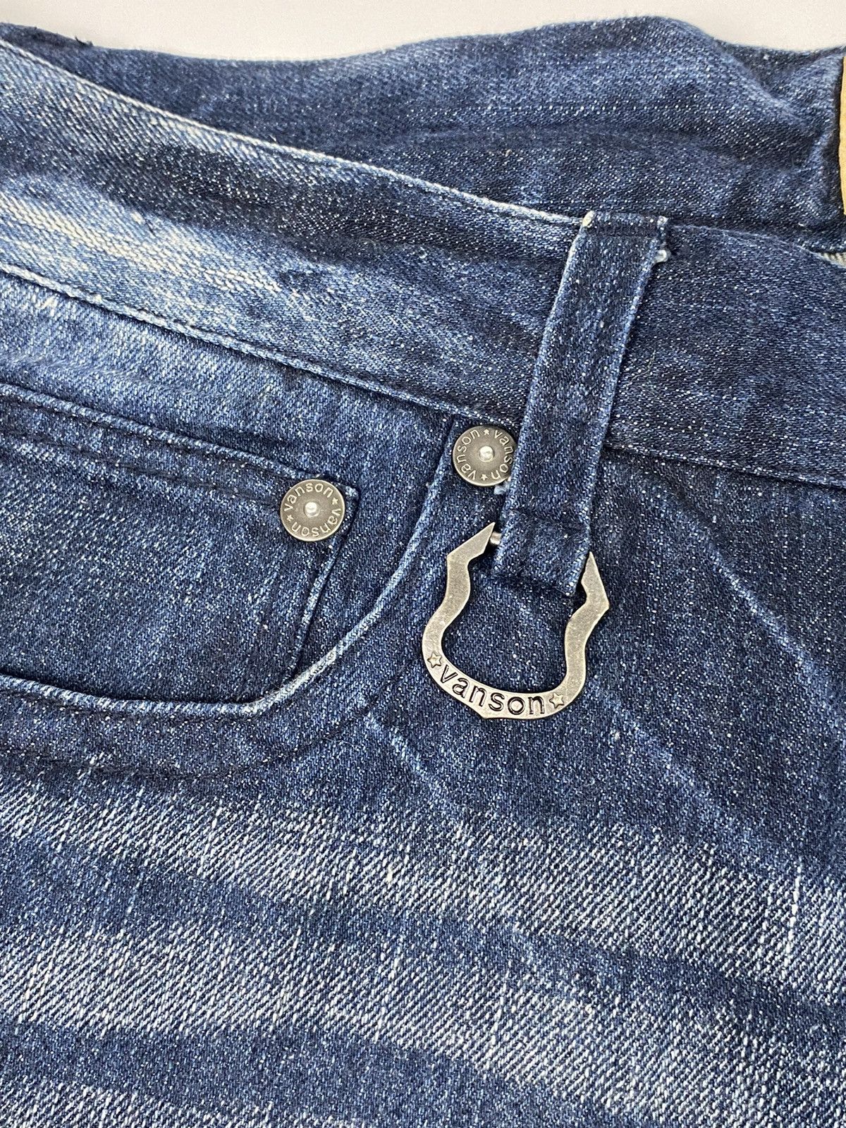 Vanson Leathers 💥rare💥 vanson embroidery skull washed jeans Size US 36 / EU 52 - 8 Thumbnail