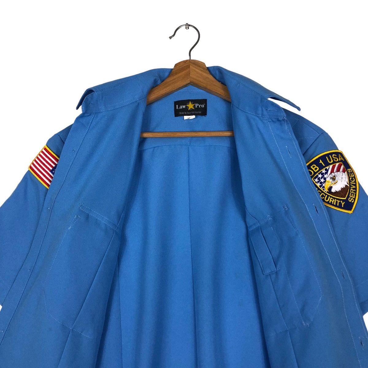 Japanese Brand 🔥Vintage Work Shirt Uncle Guard Pak Guard Usa Flag Military Size US M / EU 48-50 / 2 - 16 Thumbnail