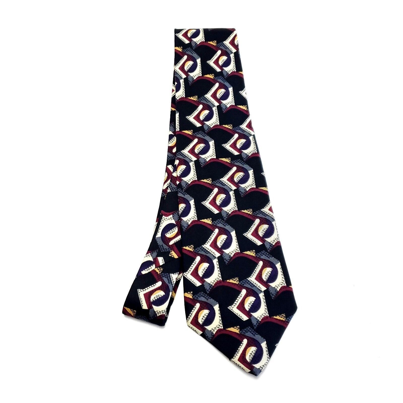 Robert Talbott Talbott Studio Multi Colored Silk Tie Woven Wide Abstract Size ONE SIZE - 6 Thumbnail