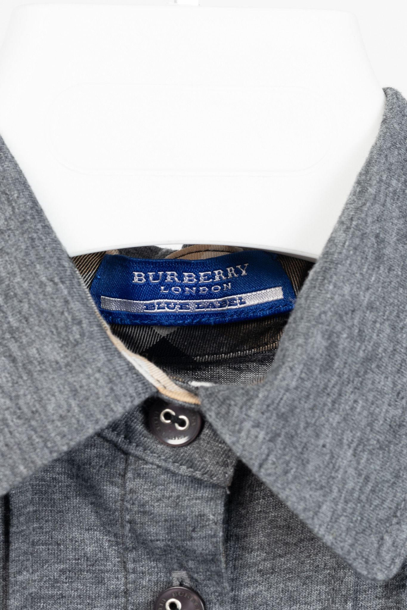 Burberry Burberry Blue Label Grey-Jersey Pintuck Flare-Hem Polo Dress Size S / US 4 / IT 40 - 4 Thumbnail