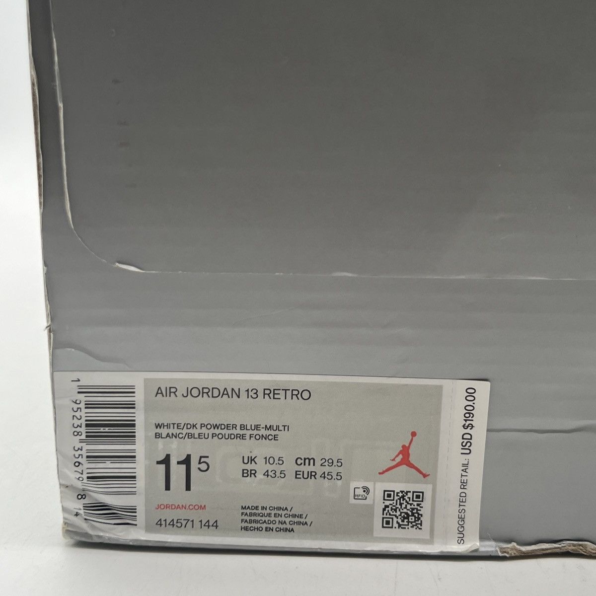 Jordan Brand Air Jordan 13 obsidian Size US 11.5 / EU 44-45 - 6 Thumbnail