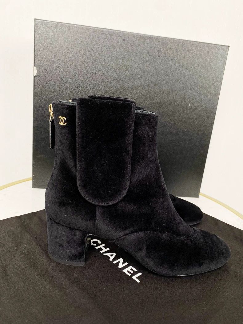 Chanel Chanel Premium Black Ankle Boots 35 Size -2505 Size US 4.5 / IT 34.5 - 8 Thumbnail