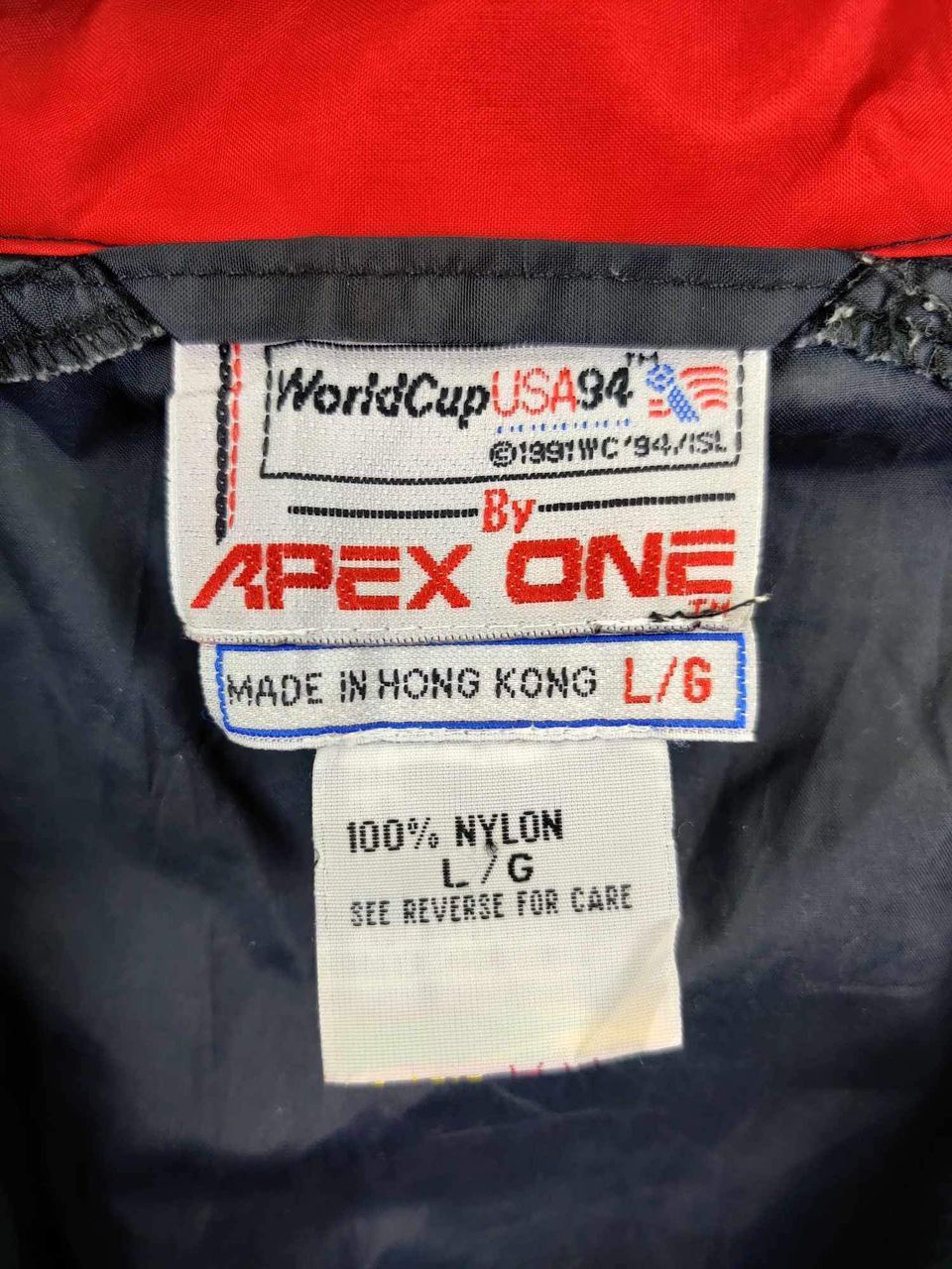 Apex One Vintage Apex One World Cup Usa 1994 Windbreaker Zip Jacket Size US L / EU 52-54 / 3 - 11 Thumbnail