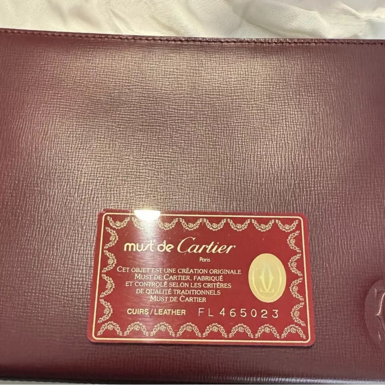Cartier Cartier Must de Cartier Leather Clutch Bag, Wallet Keyholder Size ONE SIZE - 8 Thumbnail