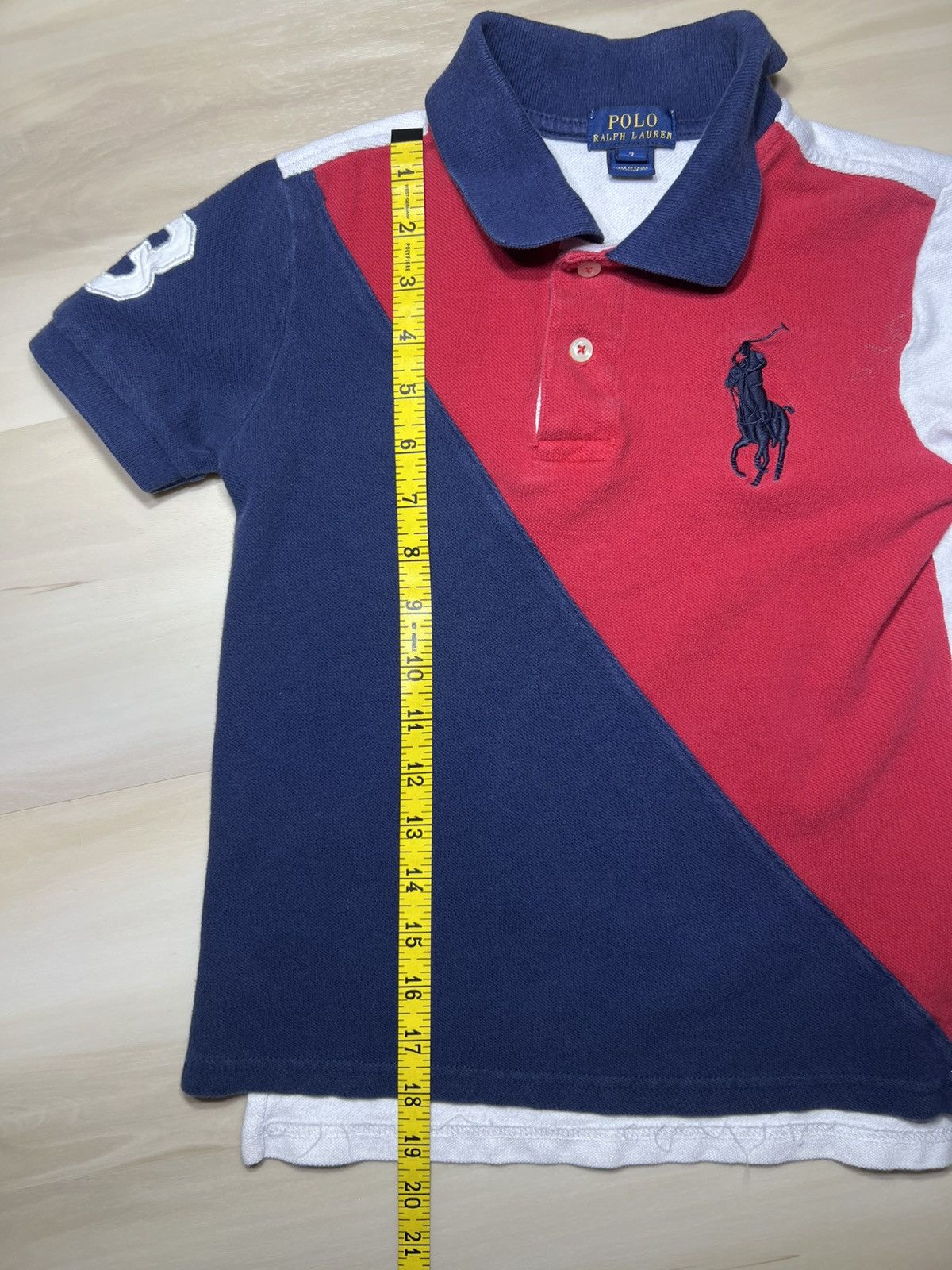Polo Ralph Lauren Polo Ralph Lauren Shirt Boys 7 Blue #3 Big Pony Patriotic Size US XXS / EU 40 - 8 Thumbnail