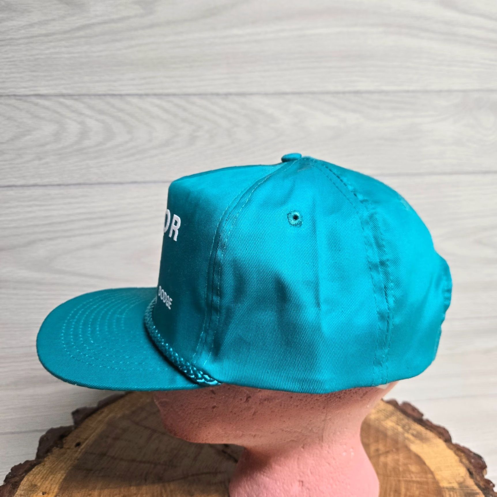 Vintage VINTAGE Snap-Back Hat Trucker Men One Size Blue 90s Virginia Christansburg VA Motor Mile Hat, 90s Theme, Casual, Adjustable, Solid Pattern Size ONE SIZE - 4 Thumbnail