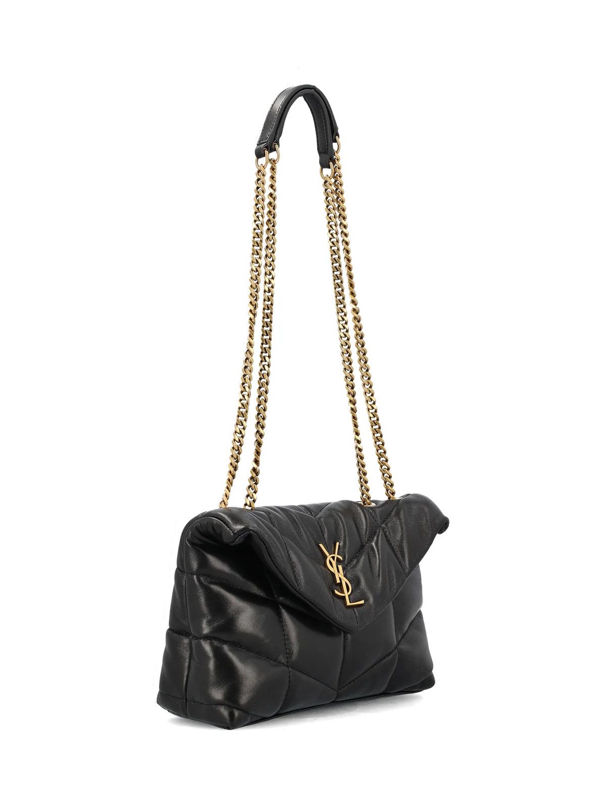 Saint Laurent Paris o1tp1o0125 Size: OS/Toy Size Puffer Bag in Black Size ONE SIZE - 2 Thumbnail