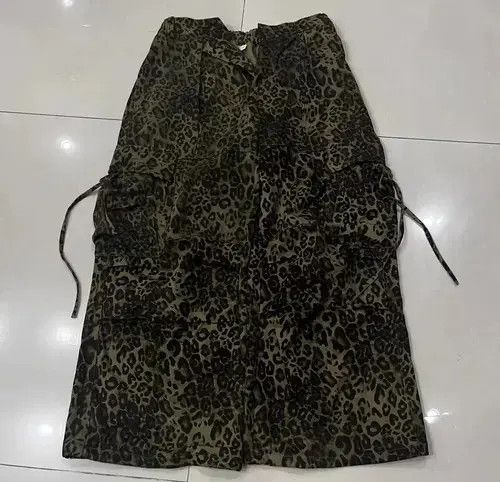 VIBE Vintage Leopard Pattern Paratrooper Pleated Cargo Pants Size US 32 / EU 48 - 4 Thumbnail