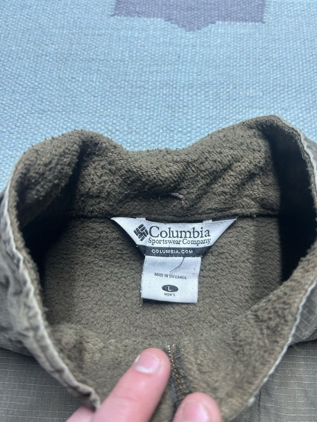 Vintage VTG Columbia ripstop sweatshirt fleece lined jacket zip L Size US L / EU 52-54 / 3 - 6 Thumbnail