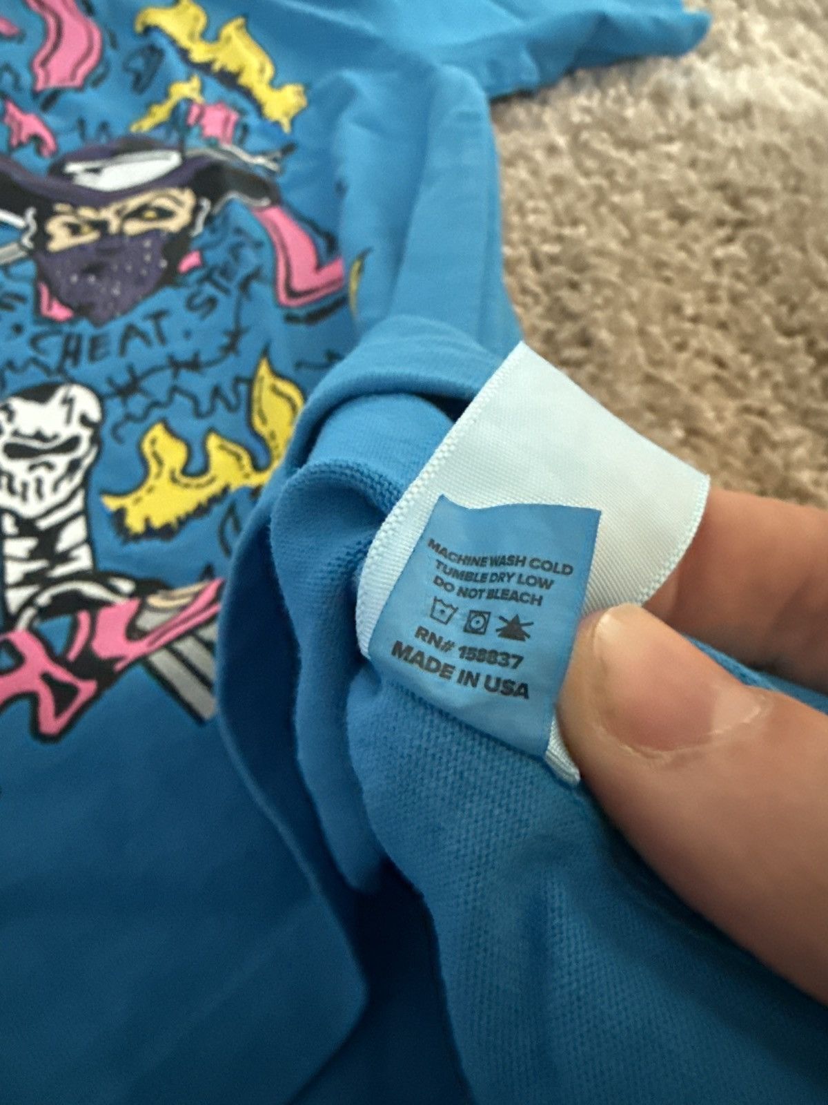 Warren Lotas Warren Lotas Lie Cheat Steal Electric Blue Size US L / EU 52-54 / 3 - 4 Thumbnail