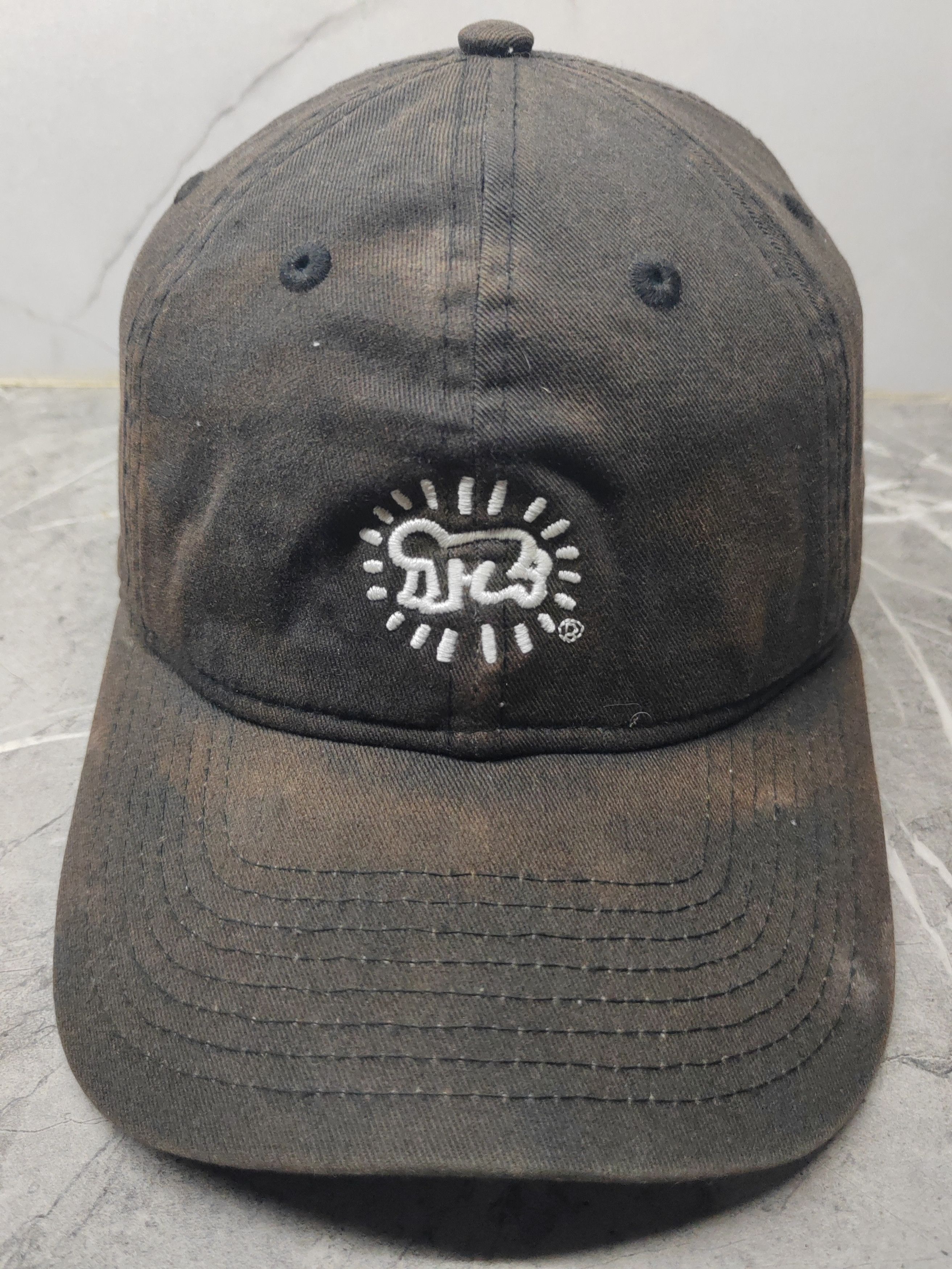 Keith Haring Vintage Keith Haring x New Era Faded Distressed Style Cap Size ONE SIZE - 2 Thumbnail