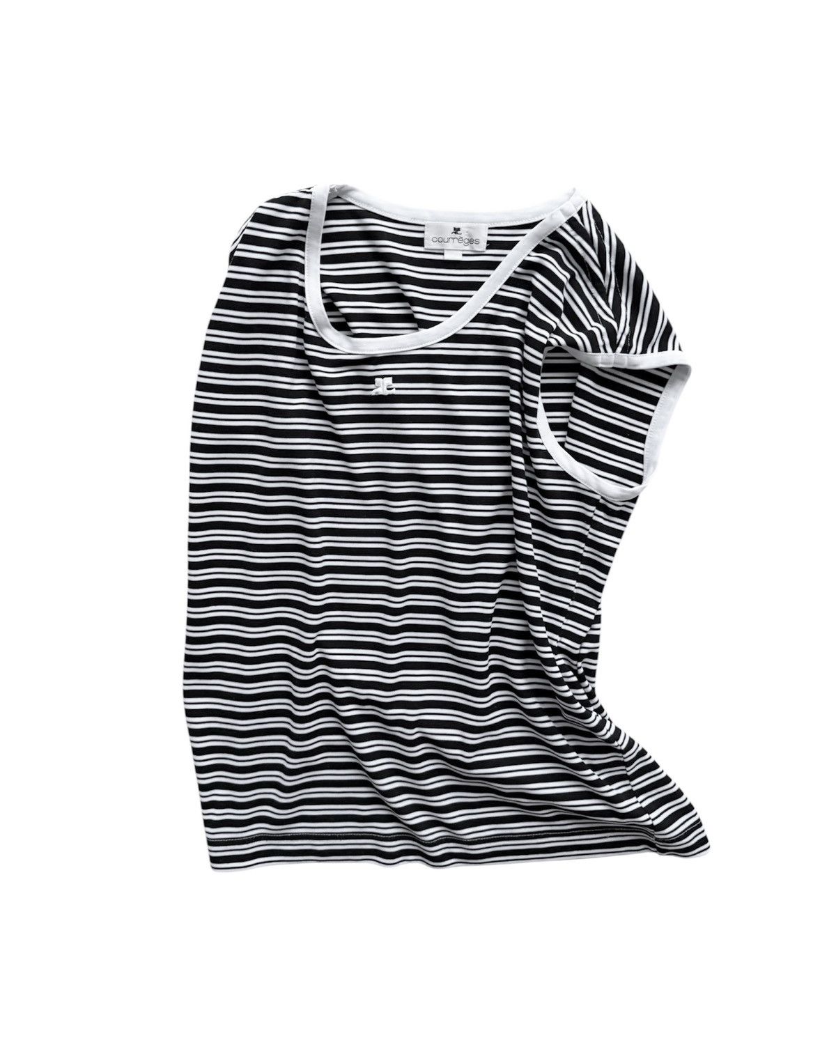 Courreges Courrèges Stripe Tank Tops Size S / US 4 / IT 40 - 2 Thumbnail