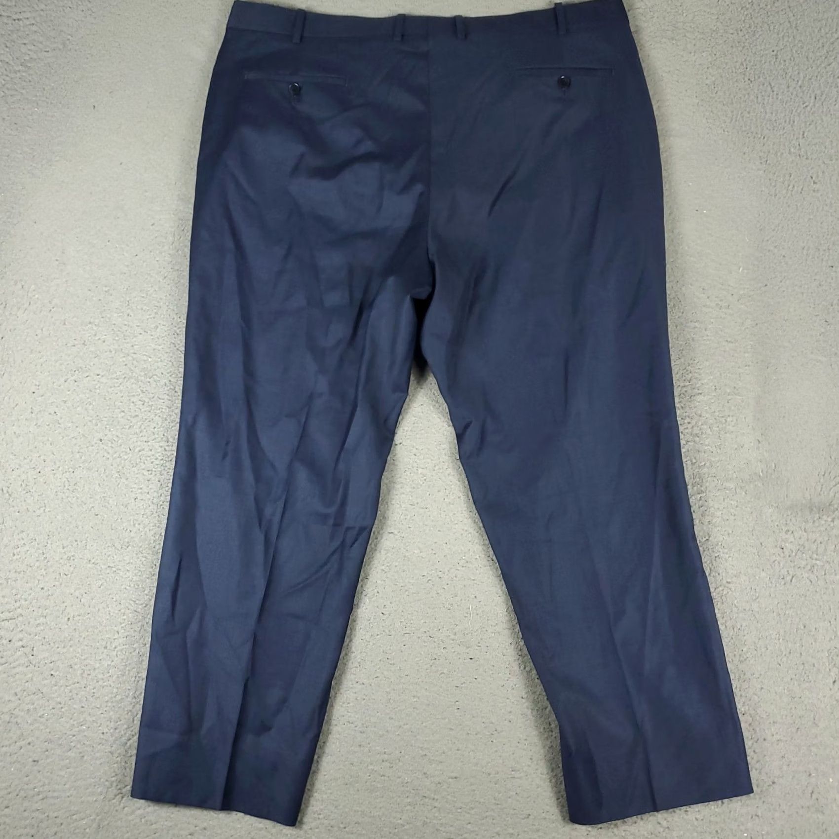Peter Millar Peter Millar Pants Mens 42x28 Blue Dress Flat Front Trousers Slacks Chino Wool Regular Straight Size US 42 / EU 58 - 7 Thumbnail