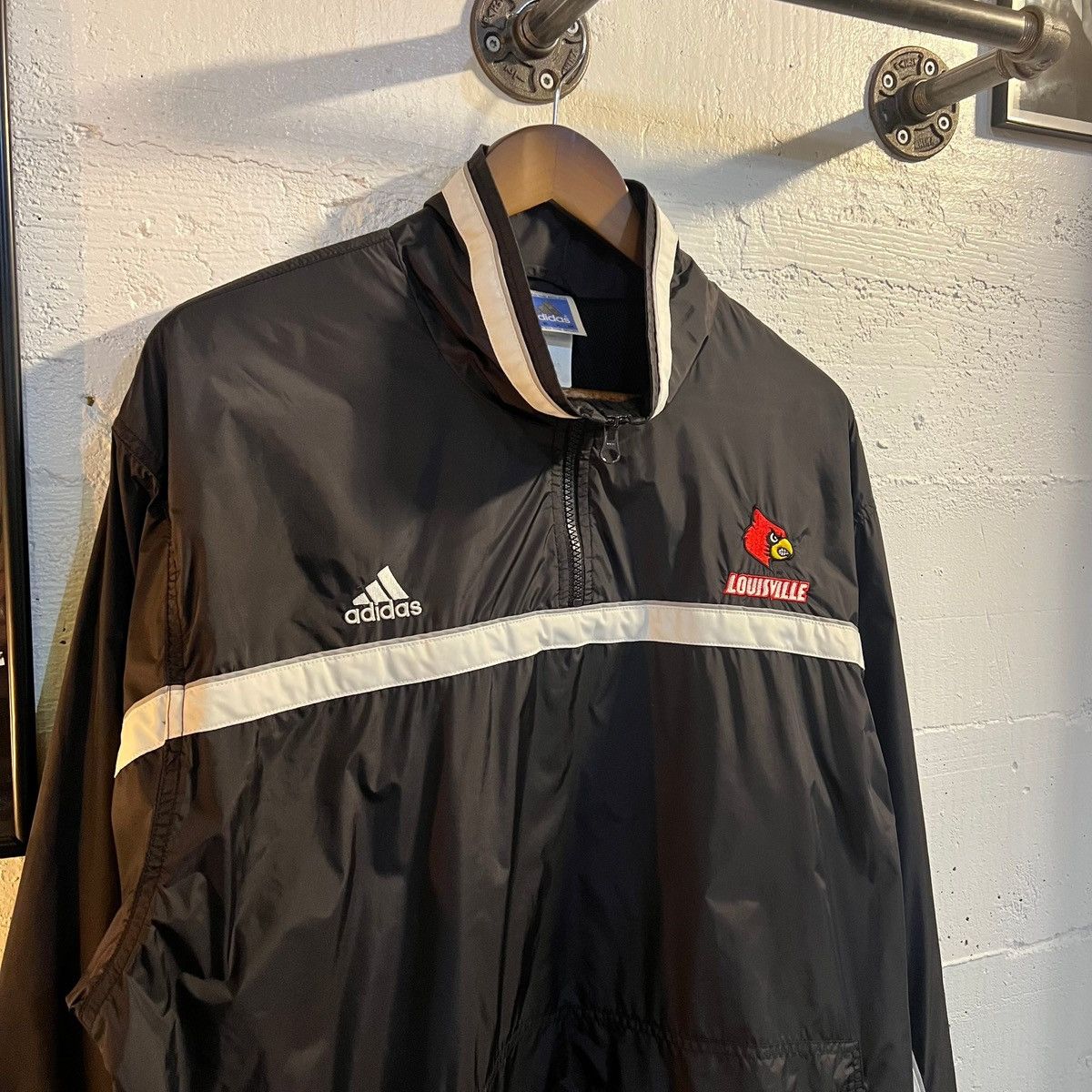 Adidas Vintage Adidas Louisville Cardinals 1/4 Zip Windbreaker Size US L / EU 52-54 / 3 - 5 Thumbnail
