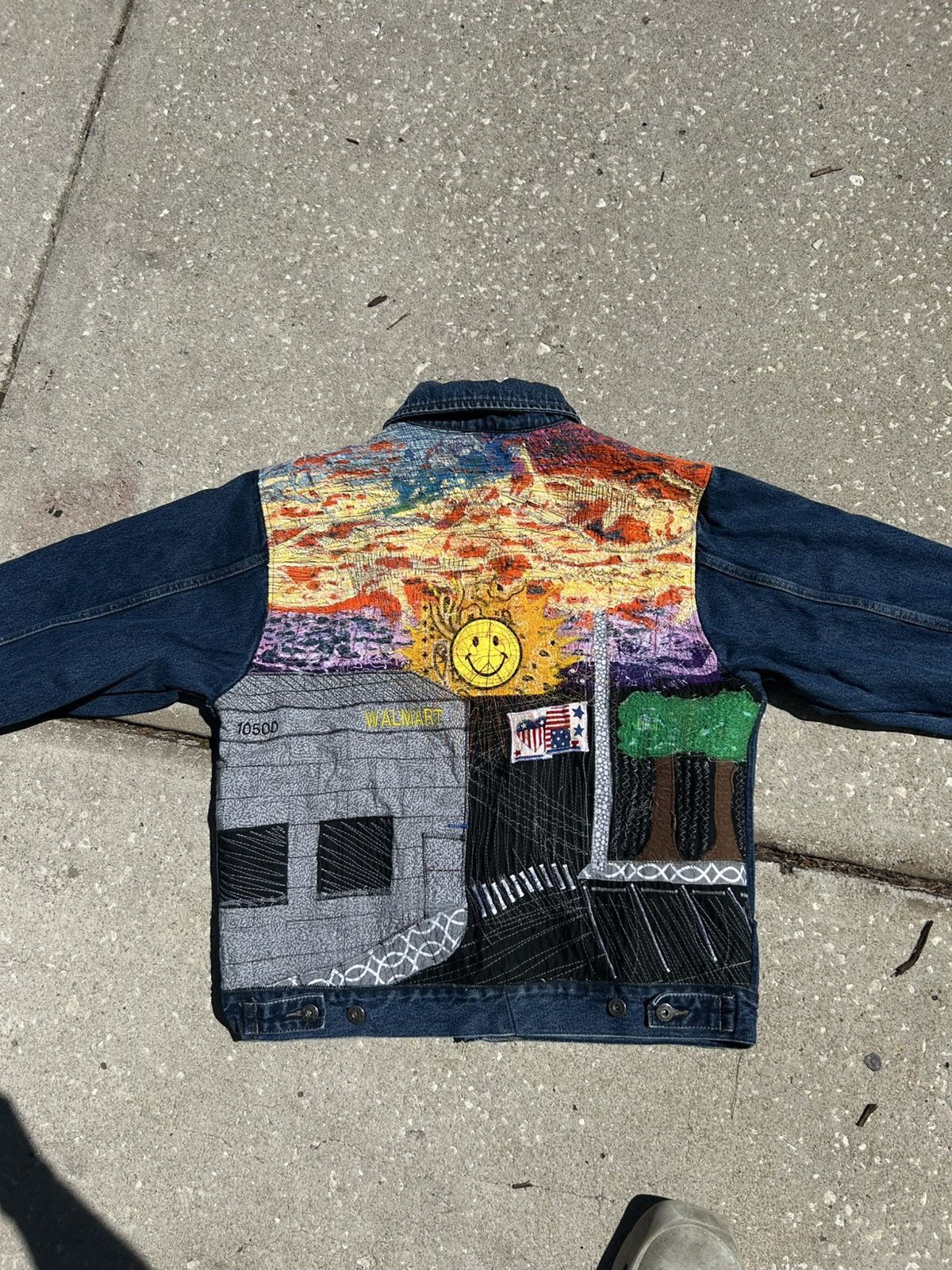 Other 1/1 Your World boxy indigo patchwork quilted denim jacket Size US L / EU 52-54 / 3 - 1 Thumbnail