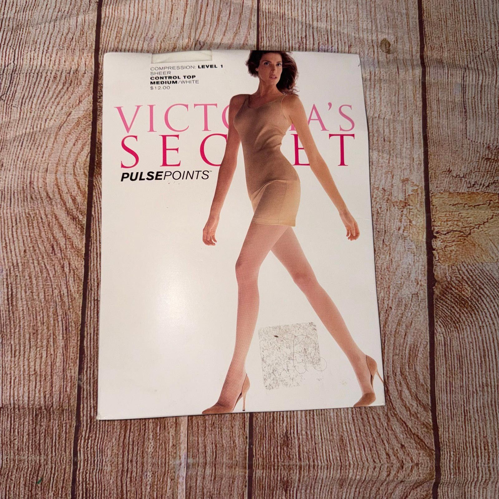Other Victoria’s Secret Pulse Points Medium White Pantyhose NWT Size ONE SIZE - 1 Thumbnail