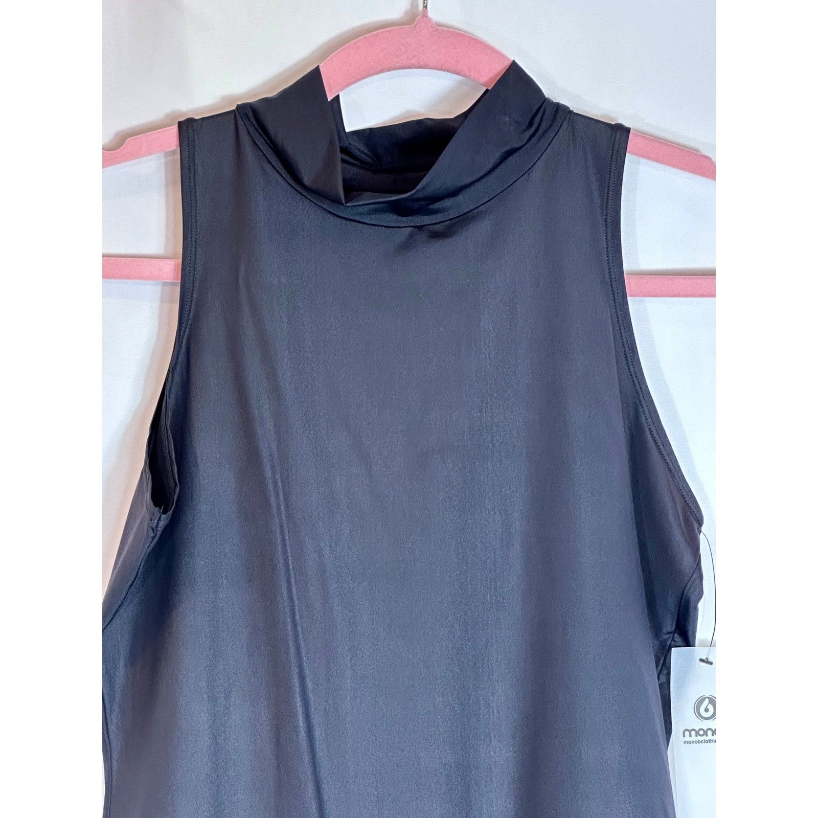 Other Mono b High Cowl Neck Sleeveless Bodysuit Black L Size L / US 10 / IT 46 - 6 Thumbnail