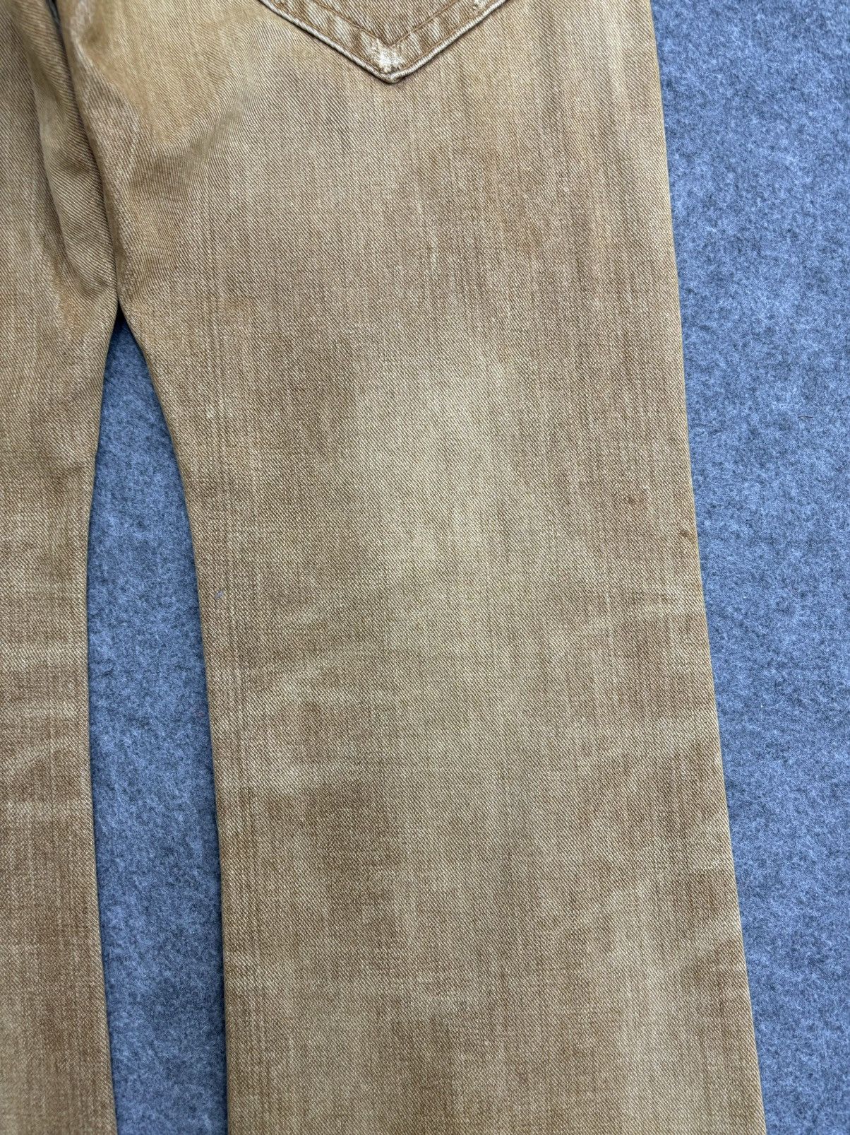 Edwin 💥Rare Colour💥Edwin 401XVS Rust Flare Cinch Back Denim F492 Size US 33 - 19 Thumbnail