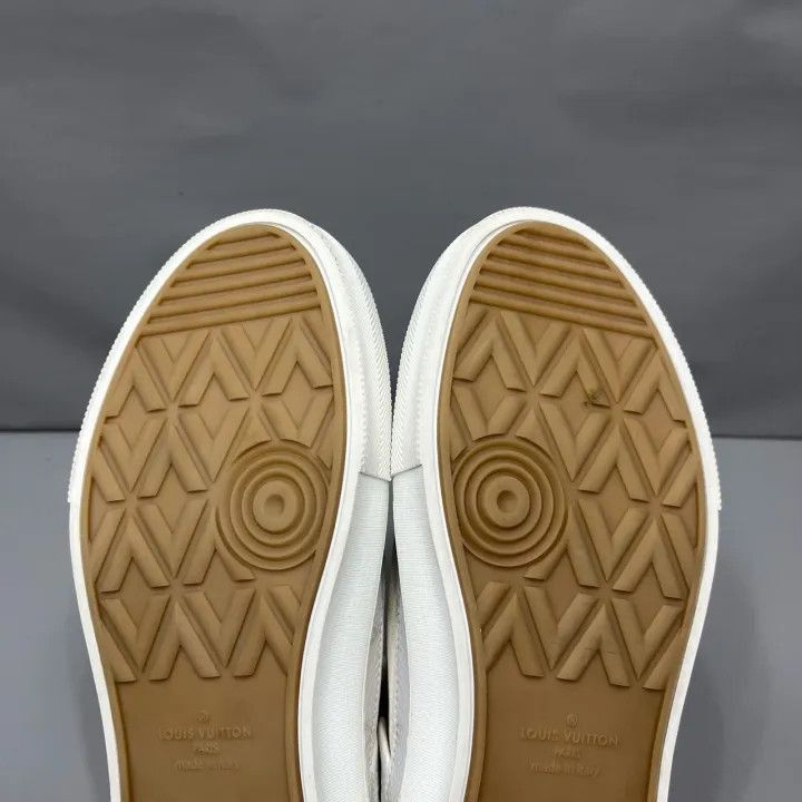 Louis Vuitton Louis Vuitton White High-Top Sneakers -2508 Size US 9 / EU 42 - 3 Thumbnail