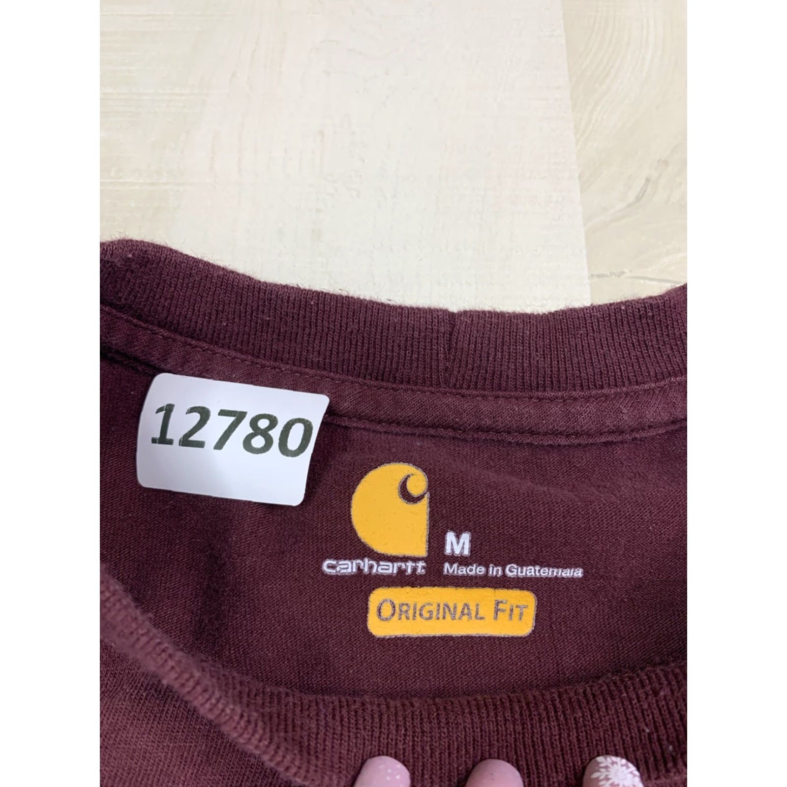Carhartt VINTAGE Carhartt Burgundy Cropped Pocket Front Shirt Womens Medium-12780 Size M / US 6-8 / IT 42-44 - 5 Thumbnail