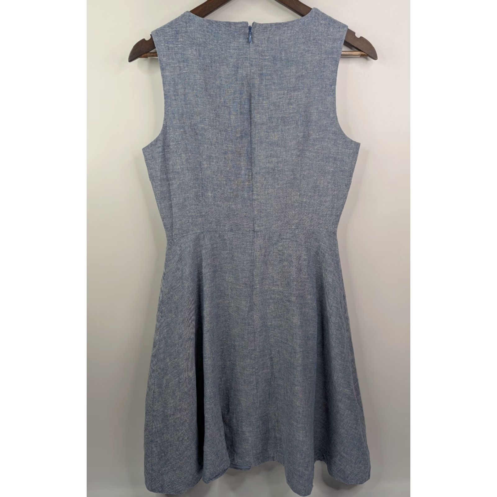 Donna Morgan Donna Morgan Blue Linen Blend Fit And Flare Sleeveless Dress Size 6 User: Donna Morgan Blue Linen Blend Fit And Flare Sleeveless Dress Size 6 Size M / US 6-8 / IT 42-44 - 3 Thumbnail