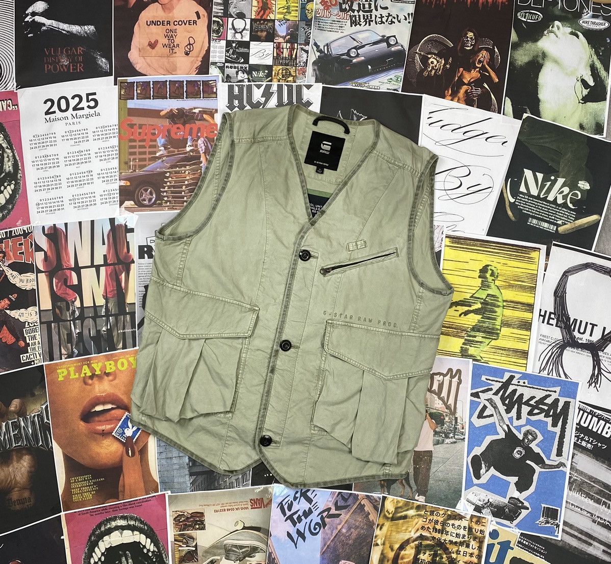 G-Star G Star Raw Multi pocket Vest Size US XL / EU 56 / 4 - 1 Thumbnail