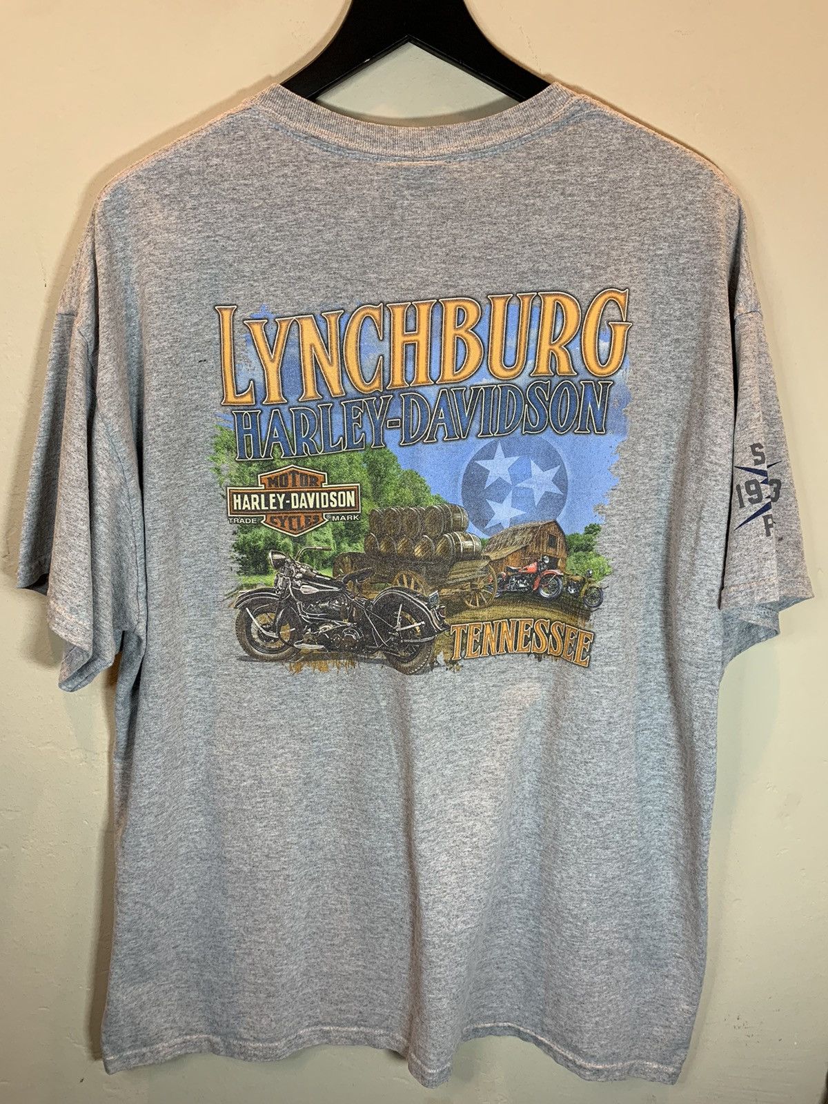 Harley Davidson × Vintage *RARE* Vintage Harley Davidson Lynchburg Tennessee T-Shirt Size US XL / EU 56 / 4 - 1 Thumbnail