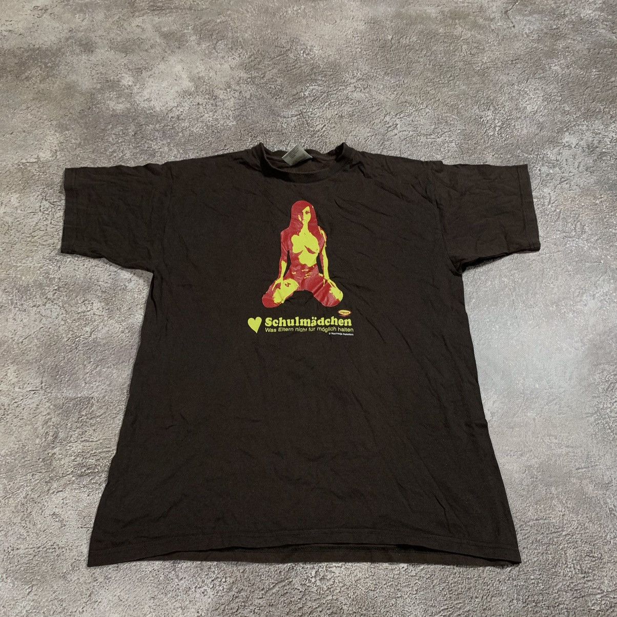 Vintage Vintage 90s Graphic Tee Streetwear Rave Y2K Black Faded L Size US L / EU 52-54 / 3 - 2 Thumbnail