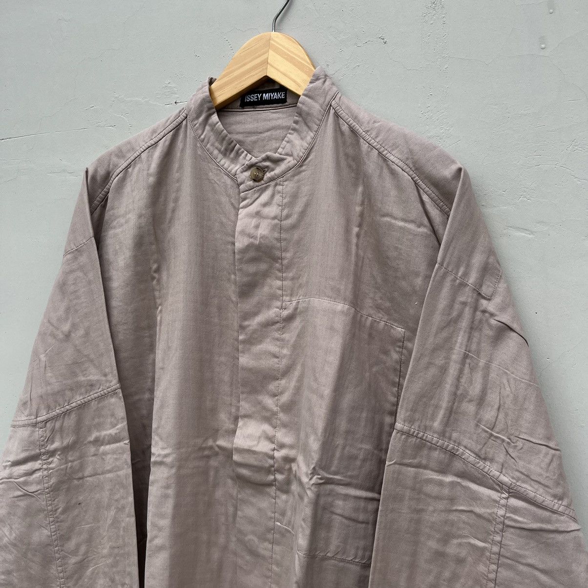Issey Miyake Vintage Issey Miyake Mandarin Collar Shirts Size US L / EU 52-54 / 3 - 3 Thumbnail