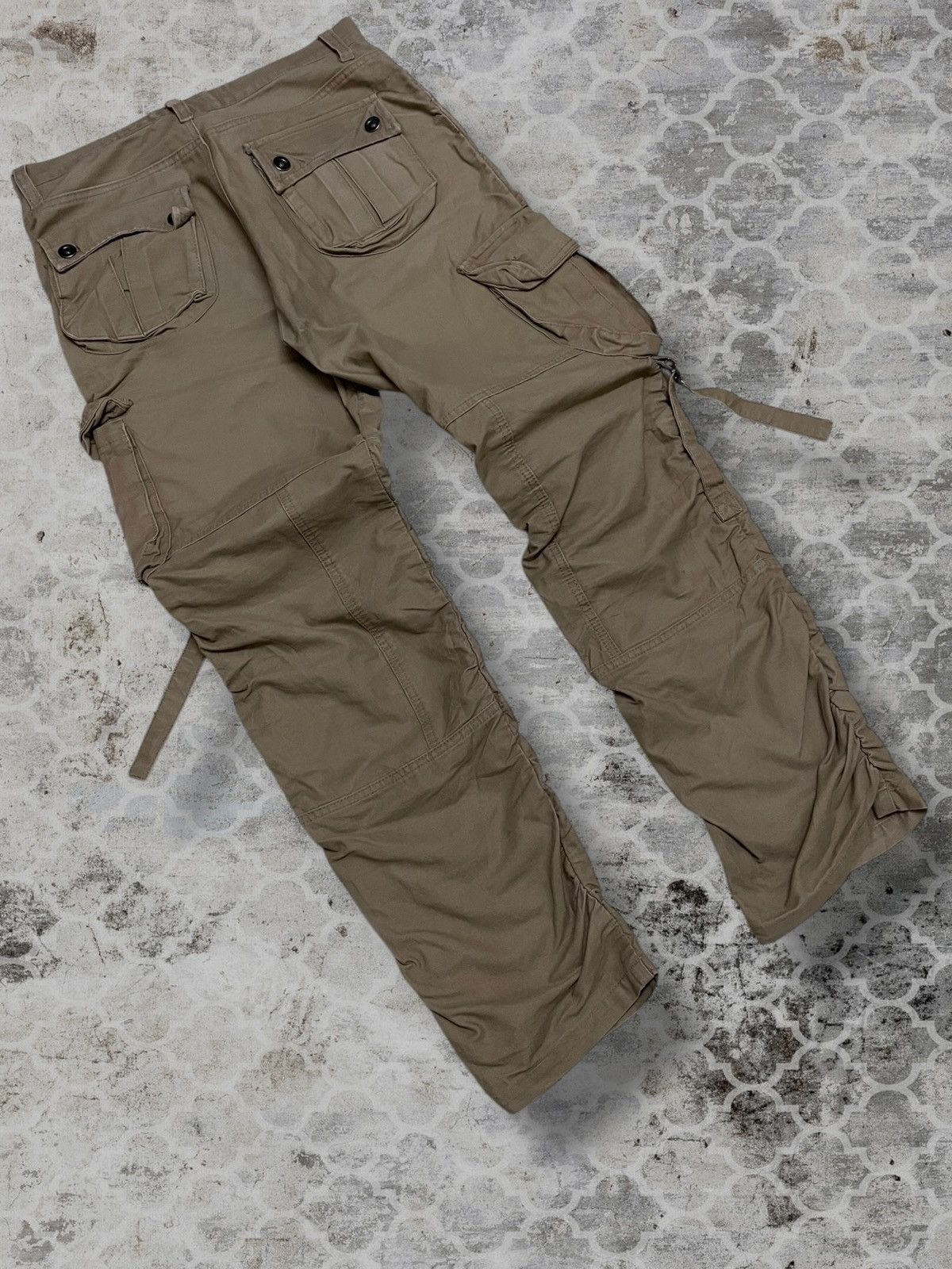 LOWBOX Vintage Og 1990s Japan Designer Lowbox Cargo Bondage Pant Size US 31 - 11 Thumbnail