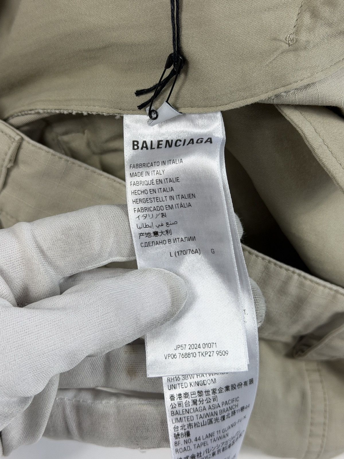 Balenciaga Balenciaga Flared Cargo Pants Beige Ripstop Size US 34 / EU 50 - 9 Thumbnail