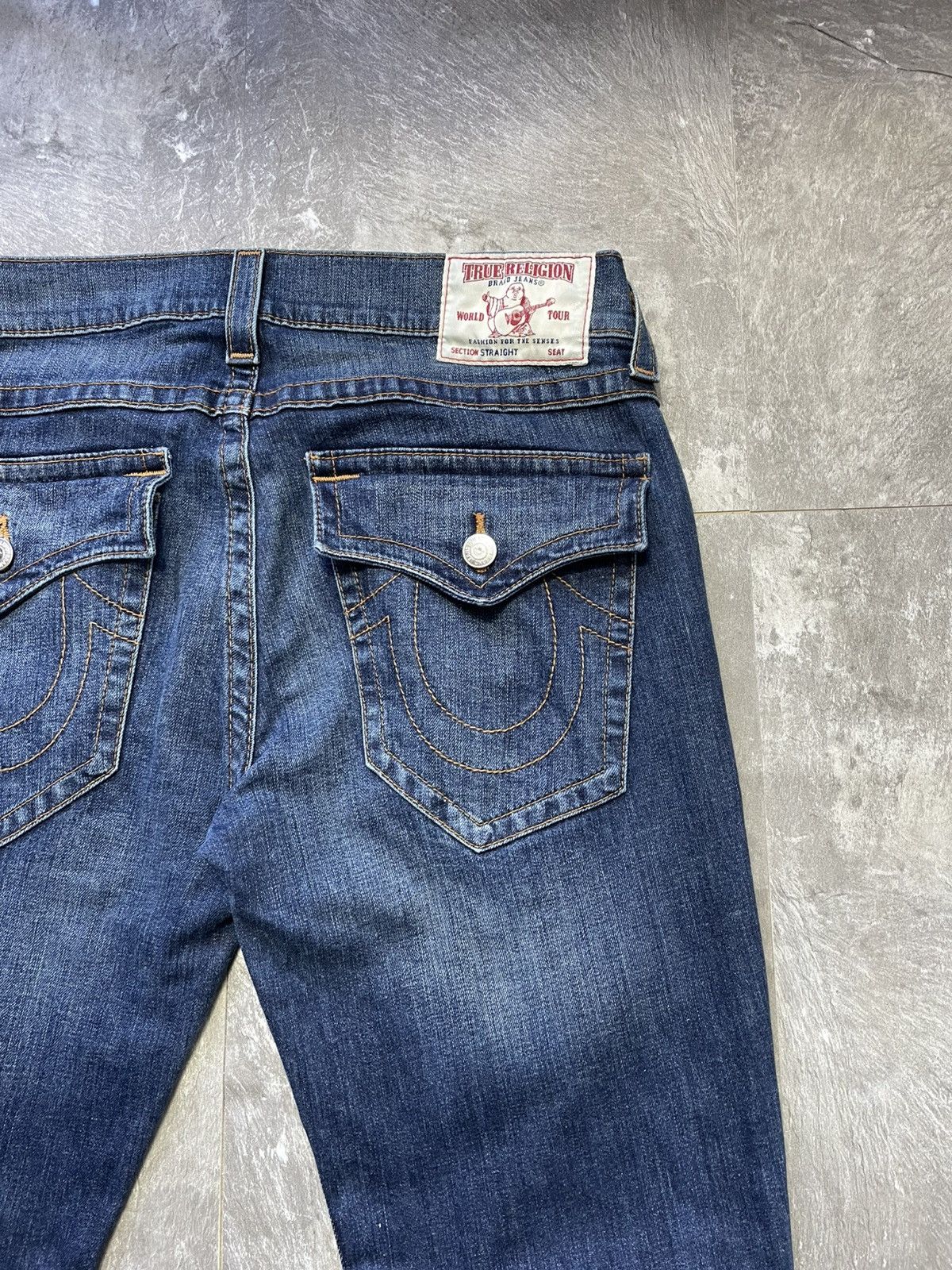 True Religion Vintage True Religion Baggy Straight Denim Jeans Japan Y2k Size US 34 / EU 50 - 2 Thumbnail