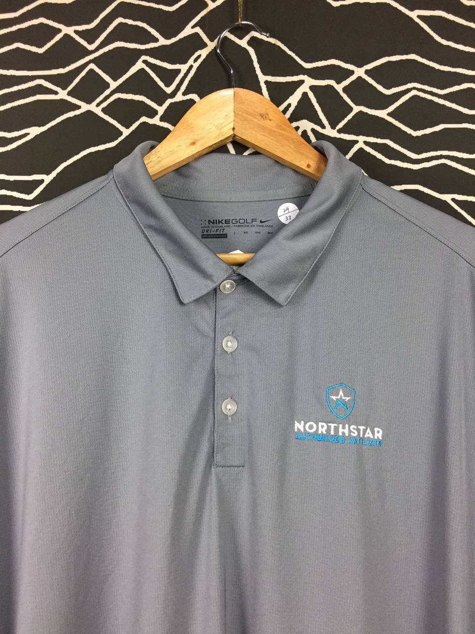 Nike × Vintage Nike Golf Dri-Fit North Star Authorized Affiliate Polo Tee Size US XXL / EU 58 / 5 - 3 Thumbnail