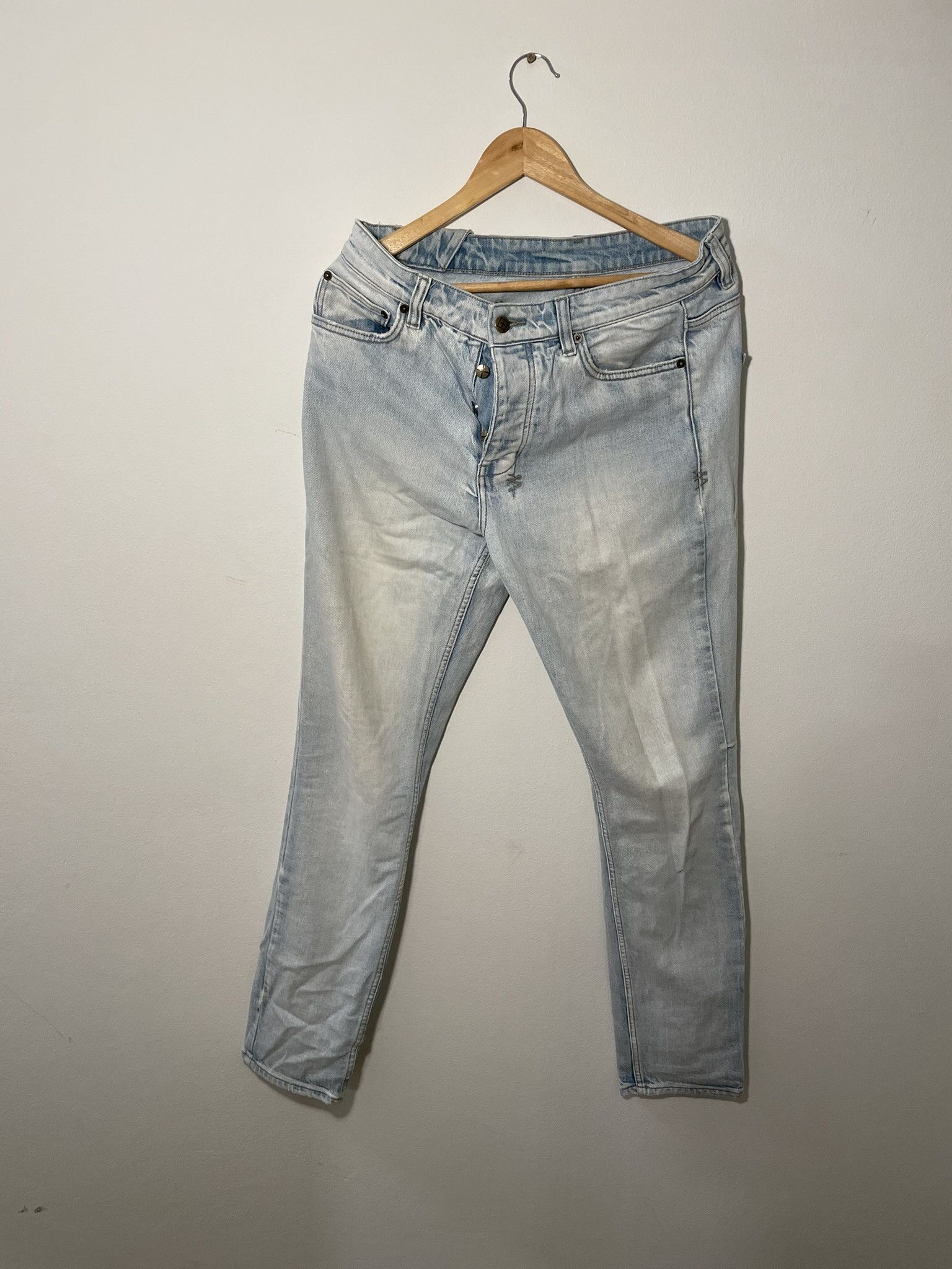 Ksubi Light blue Ksubi skinny jeans Size US 32 / EU 48 - 2 Thumbnail