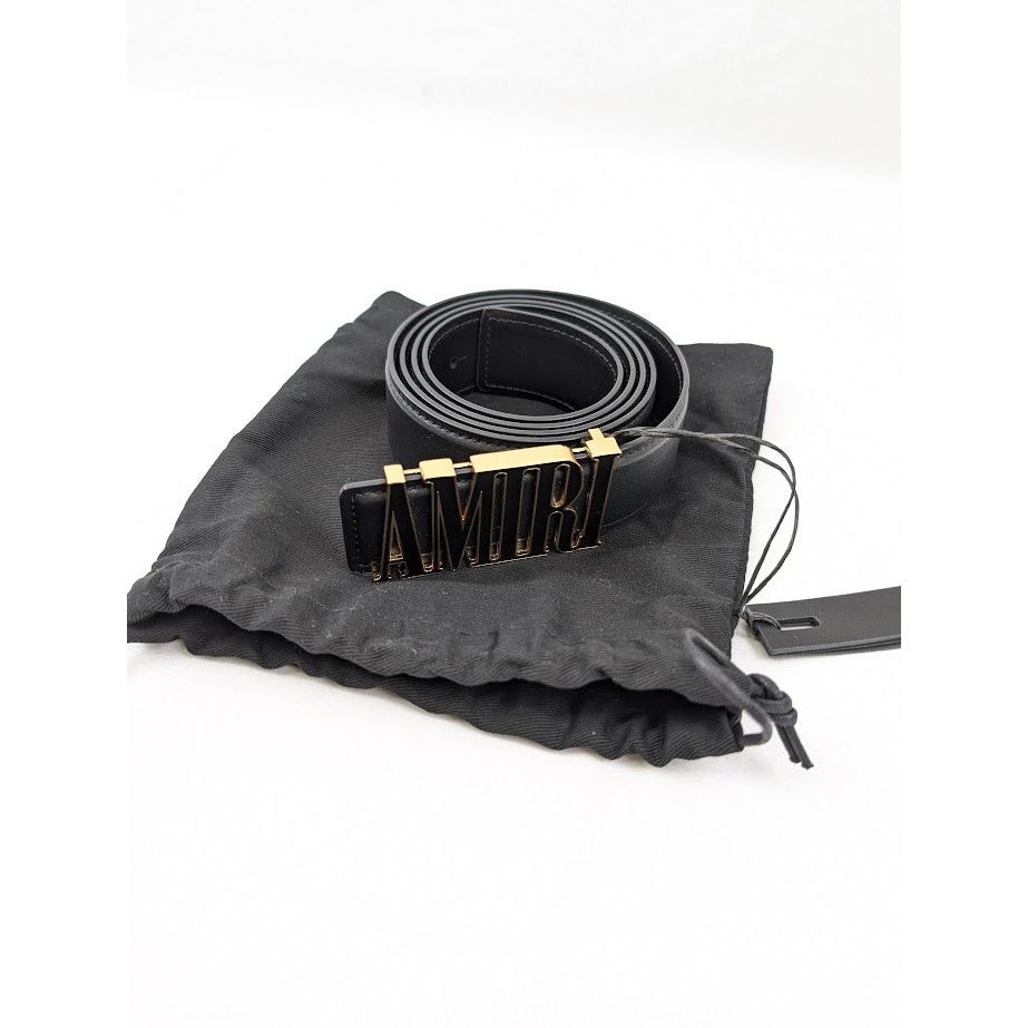 Amiri o1rshd1 Size: 105 CM / Nappa Amiri 4cm Belt in Black Size 42 - 12 Thumbnail