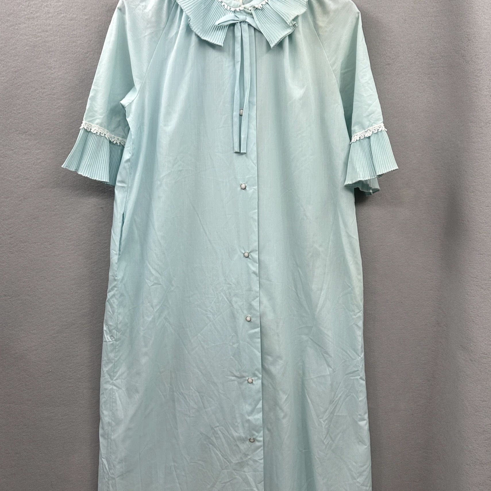 Vintage VINTAGE Smart Time Dress Womens 12 Blue 1970s Cottagecore Arts & Crafts Men/Women? Size L / US 10 / IT 46 - 5 Thumbnail