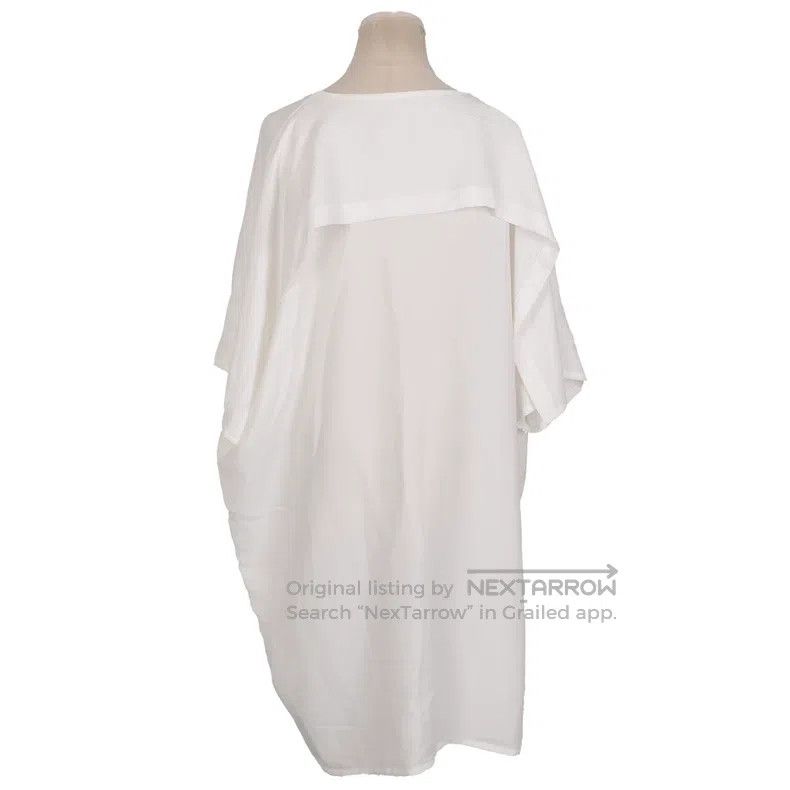 Issey Miyake Issey Miyake White Polyester Dress Size XS / US 0-2 / IT 36-38 - 2 Thumbnail