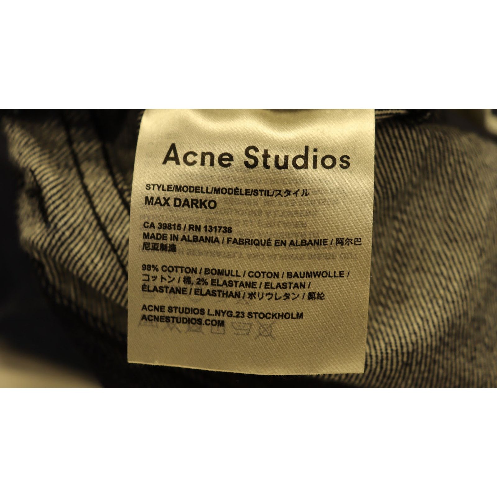 Acne Studios o1rshd1 Denim Jeans in Blue Size US 32 / EU 48 - 9 Thumbnail